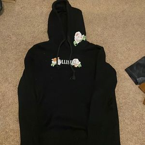 Black and rose Hollister hoodie